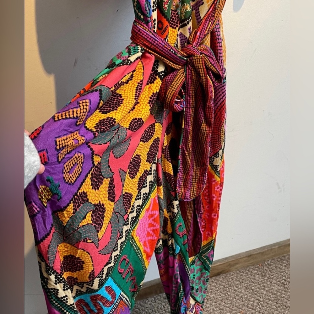 FARM Rio Multicolor Patchwork Print Jumpsuit - Picture 5 of 11